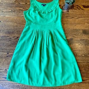 Banana Republic Bright Green Sleeveless Dress with Flared Skirt.  Size:10. 11/18